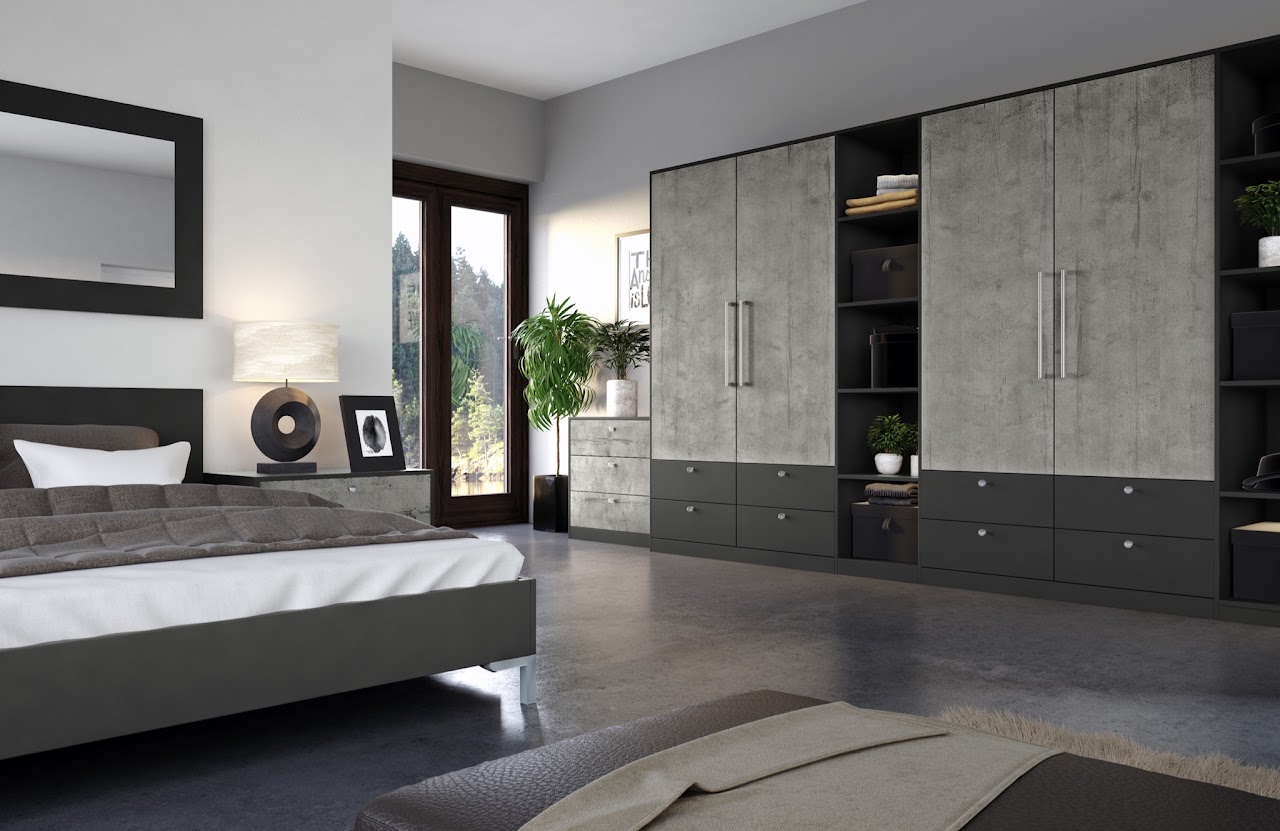Contemporary fitted bedroom