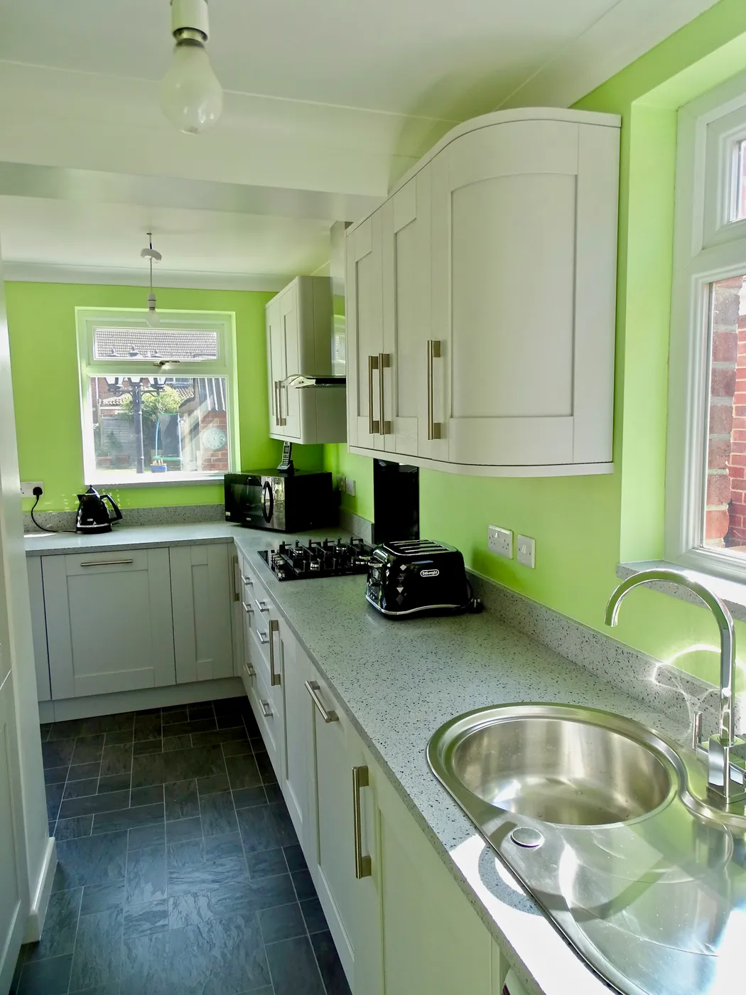 Shaker Kitchen with Lime Accents — project photo