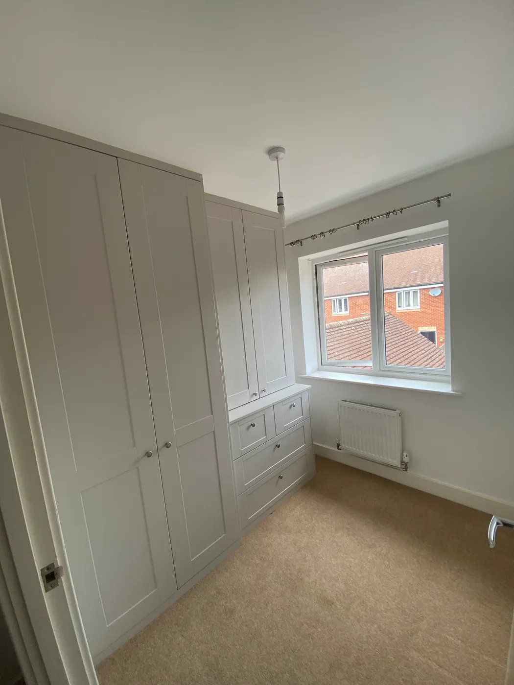 Soft Grey Shaker Fitted Wardrobe — project photo