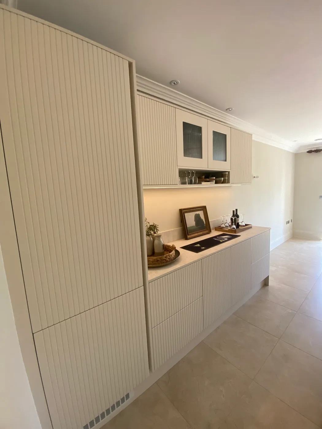 Media Wall with Integrated Electric Fire — project photo