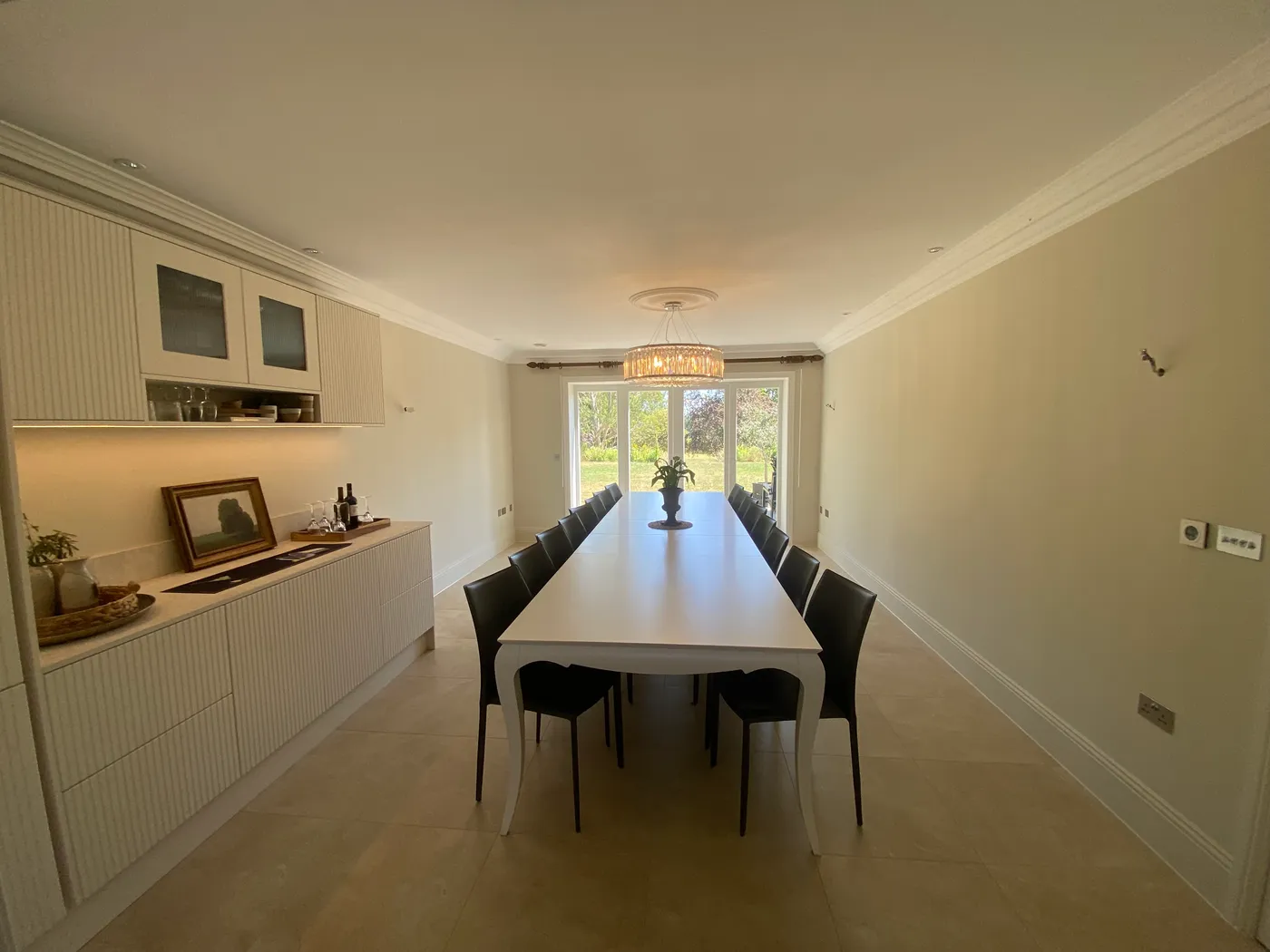Media Wall with Integrated Electric Fire — project photo