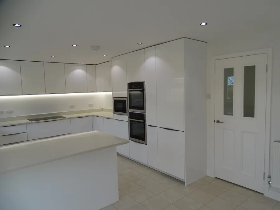 Gloss white kitchen