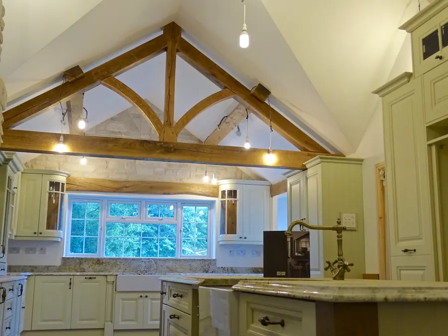 Sage farmhouse kitchen